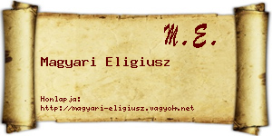 Magyari Eligiusz névjegykártya